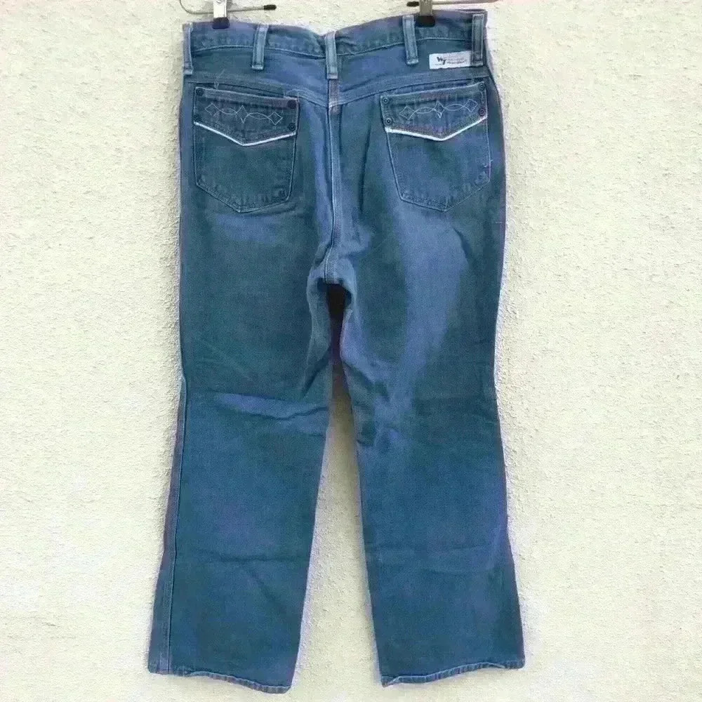 VTG 70s Wrangler Wrapid Transit Women's Denim Jeans Pants Blue 30” Waist